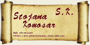 Stojana Komosar vizit kartica